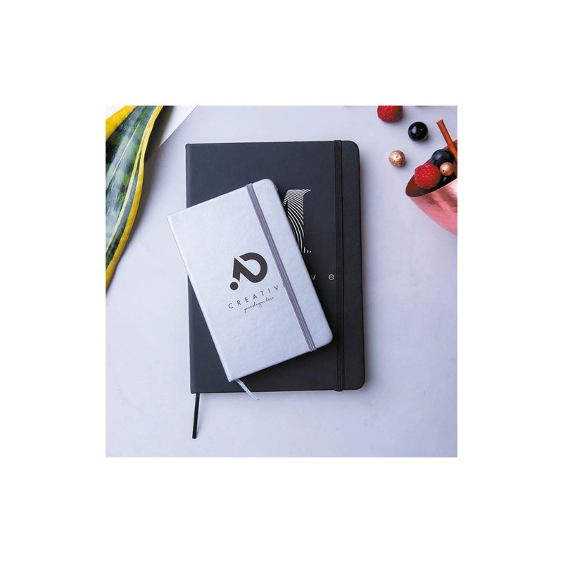 Bloc Notes Personnalisé Éco-responsable - Cilux Matières : PU Couleurs : bleu clair accessoire événementiel unique