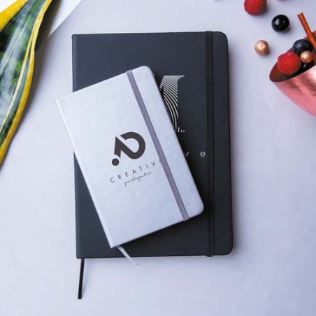 Bloc Notes Personnalisé Éco-responsable - Cilux Matières : PU Couleurs : bleu clair accessoire événementiel unique