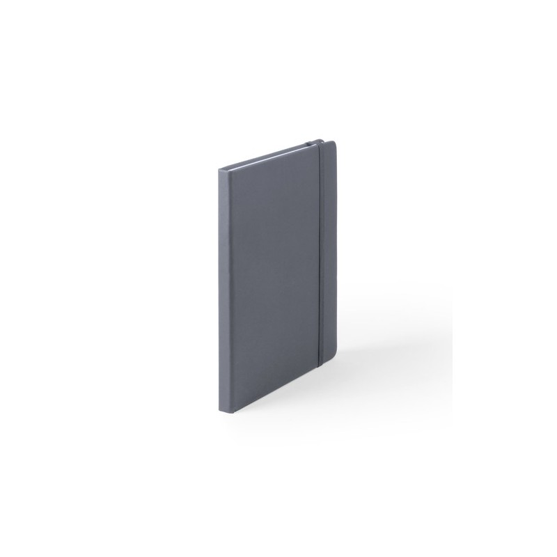 Bloc Notes Personnalisé Éco-responsable - Cilux Matières : PU Couleurs : bleu clair impression logo haute qualité