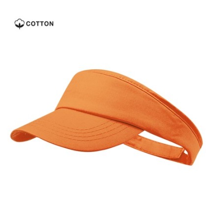 Visière Personnalisée Éco-responsable Objets Publicitaires - Tiger Matières : coton Couleurs : rouge personnalisation rapide en 