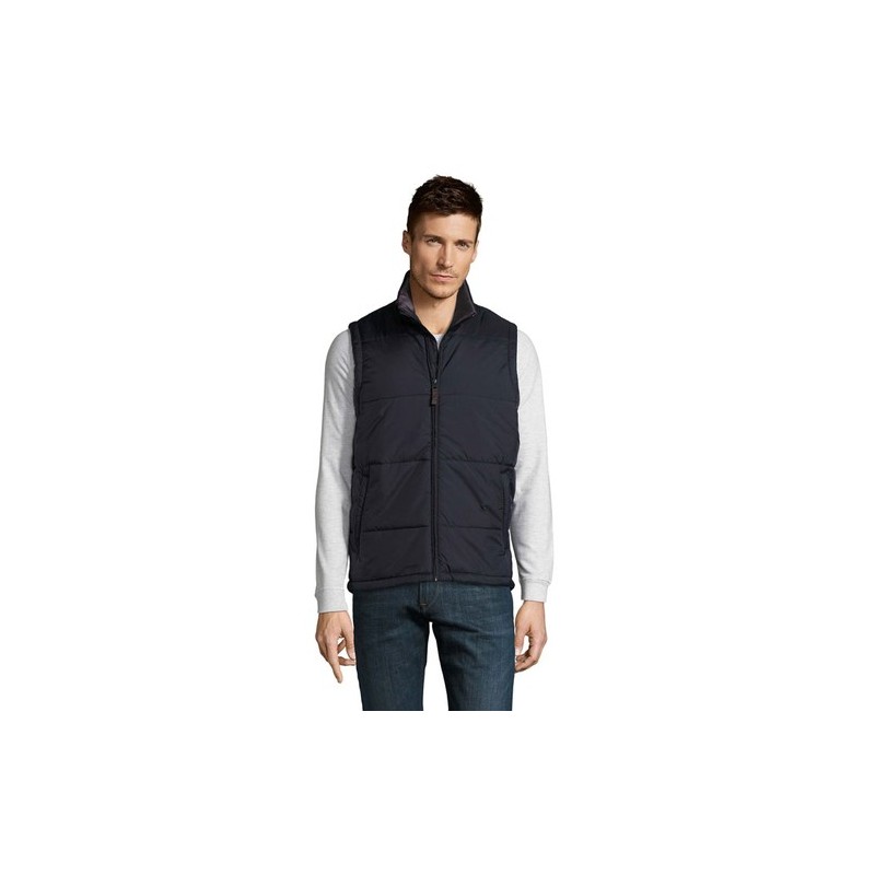 Gilet Bodywarmer Personnalisé Éco-responsable WARM MEN Taille textile : 3XL Couleurs : bleu marine marquage couleur éclatante