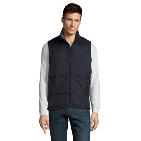 Gilet Bodywarmer Personnalisé Éco-responsable WARM MEN Taille textile : 3XL Couleurs : bleu marine marquage couleur éclatante