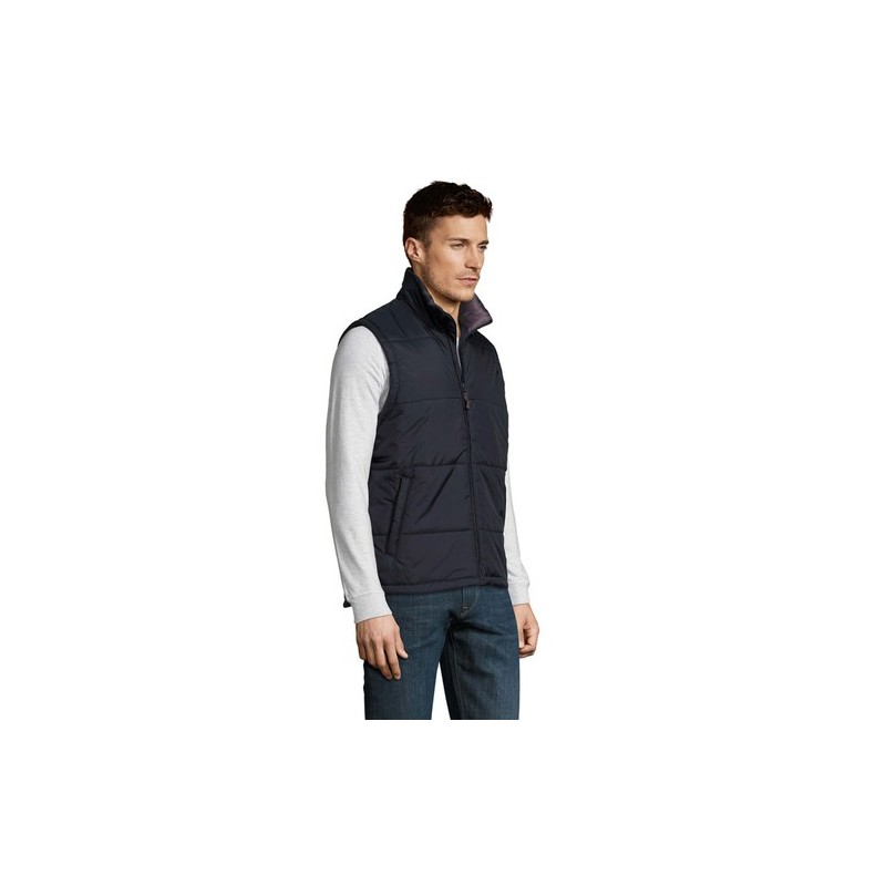 Gilet Bodywarmer Personnalisé Éco-responsable WARM MEN Taille textile : 3XL Couleurs : bleu marine personnalisable avec votre lo