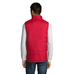 Gilet Bodywarmer Personnalisé Éco-responsable WARM MEN Taille textile : M Couleurs : rouge objet publicitaire robuste