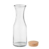 Carafe  en verre recyclé de 1L avec couvercle en liège - PICCA Matières : verre recyclé Couleurs : transparent goodies publicita