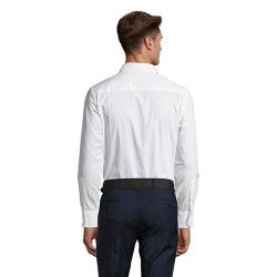 Chemise Éco-responsable et Personnalisée pour Homme - Brighton Matières : coton Taille textile : L Couleurs : blanc objet promot