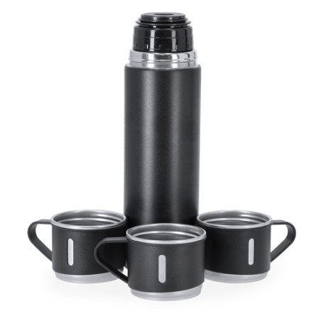Set personnalisé pas cher Melbir Matières : acier inoxydable Couleurs : noir