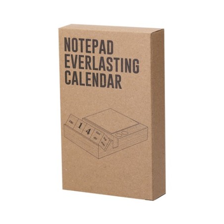 Porte-notes personnalisé calendrier perpétuel pas cher Dex Matières : bambou Couleurs : naturel impression haute définition