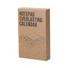 Porte-notes personnalisé calendrier perpétuel pas cher Dex Matières : bambou Couleurs : naturel marquage laser ultra précis