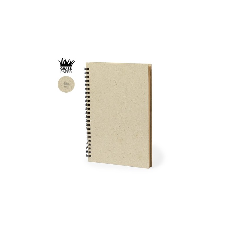 Cahier Éco-Responsable Personnalisé à Prix Abordable - Nigmar Matières : papier à base d'herbe