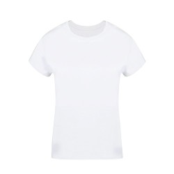 T-Shirt Femme Blanc Confortable et Stylé Personnalisé Seiyo Matières : coton Taille textile : S Couleurs : blanc 2