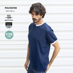 T-Shirt Adulte Personnalisable Technique Filmur Matières : polyester Taille textile : XL Couleurs : bleu marine personnalisation 2