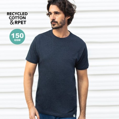 T-Shirt Éco-responsable Personnalisable Adulte Bandul Matières : coton recyclé Taille textile : 3XL Couleurs : bleu goodies publ