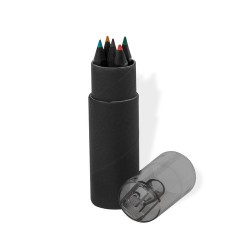 Set de Crayons en Bois Personnalisables Durcax Matières : carton recyclé Couleurs : noir