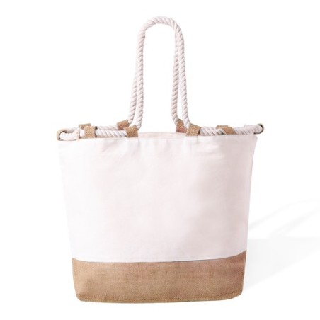 Sac de Plage Résistant et Élégant Personnalisé Belesi pas cher Matières : coton Couleurs : vert impression logo haute qualité