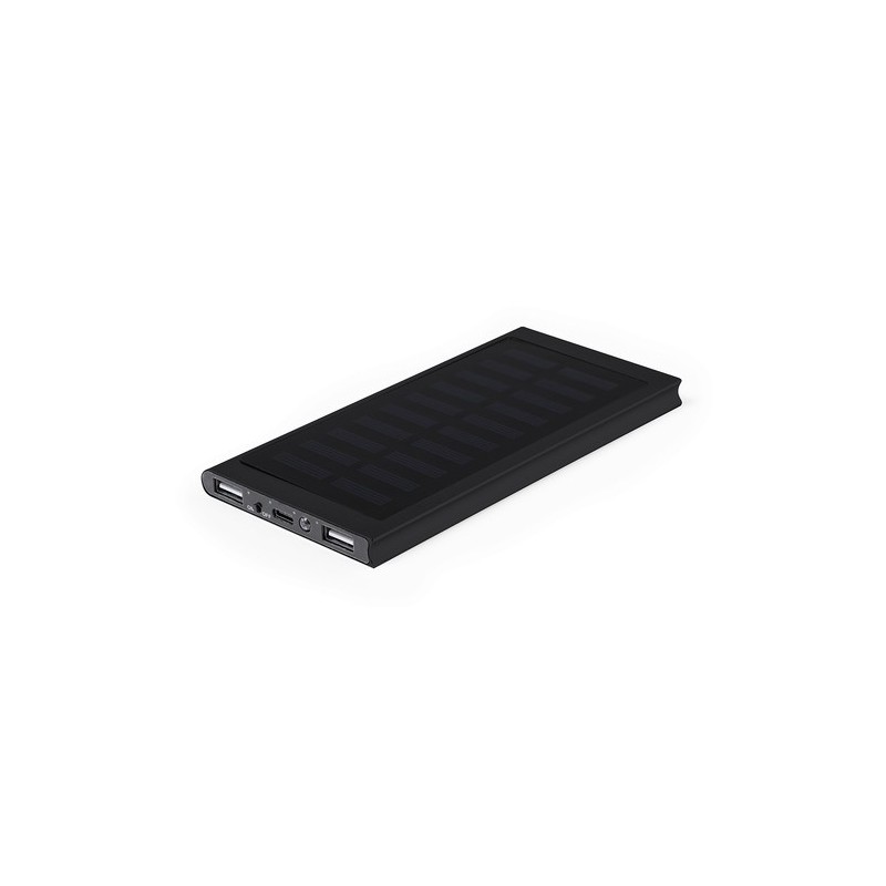 Power Bank Éco-responsable Personnalisée 5000 mAh pas cher - Bernant Matières : aluminium Couleurs : noir