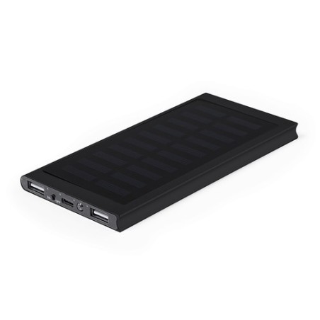 Power Bank Éco-responsable Personnalisée 5000 mAh pas cher - Bernant Matières : aluminium Couleurs : noir