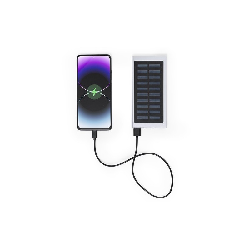 Power Bank Éco-responsable Personnalisée 5000 mAh pas cher - Bernant Matières : aluminium Couleurs : noir marquage laser ultra p