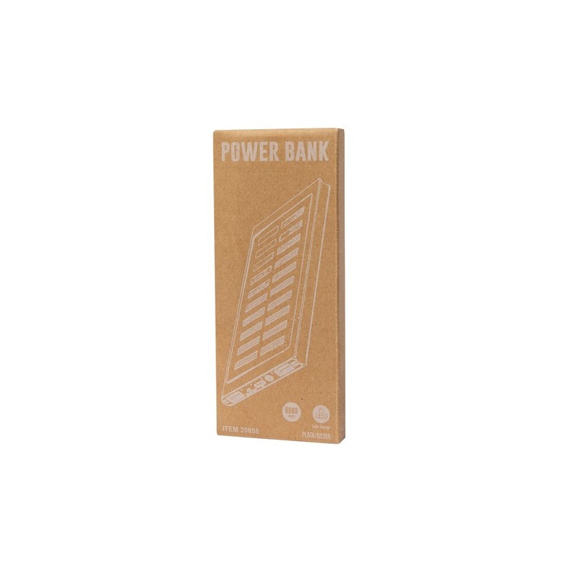 Power Bank Éco-responsable Personnalisée 5000 mAh pas cher - Bernant Matières : aluminium Couleurs : noir cadeau collaborateur p