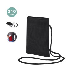 Lanyard Pratique Personnalisé pas cher - Hulak Matières : polyester Couleurs : bleu marine 2