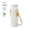Glacière Isotherme Éco-responsable Personnalisée pour Bouteille Sirkin Matières : coton recyclé Couleurs : naturel personnalisab