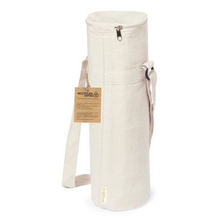 Glacière Isotherme Éco-responsable Personnalisée pour Bouteille Sirkin Matières : coton recyclé Couleurs : naturel marquage lase