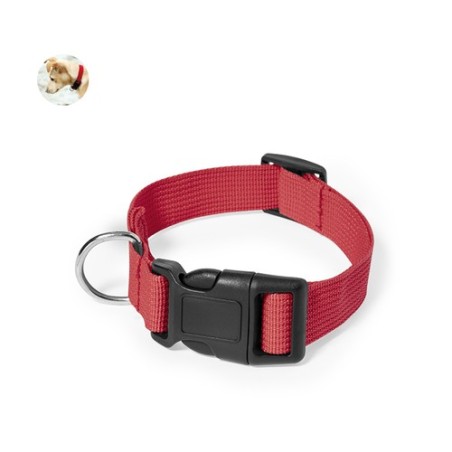 Collier Personnalisé pour Animaux Éco-responsable - Mastif Matières : polyester Couleurs : rouge personnalisation rapide en Fran