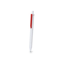 Stylo Éco-responsable Élégant Publicitaire Personnalisé Budox Matières : ABS recyclé Couleurs : blanc marquage couleur éclatante