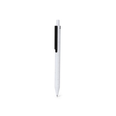 Stylo Éco-responsable Élégant Publicitaire Personnalisé Budox Matières : ABS recyclé Couleurs : blanc marquage laser ultra préci