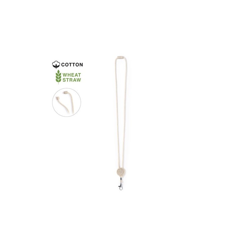 Lanyard Éco-responsable Personnalisé - Denain Matières : coton