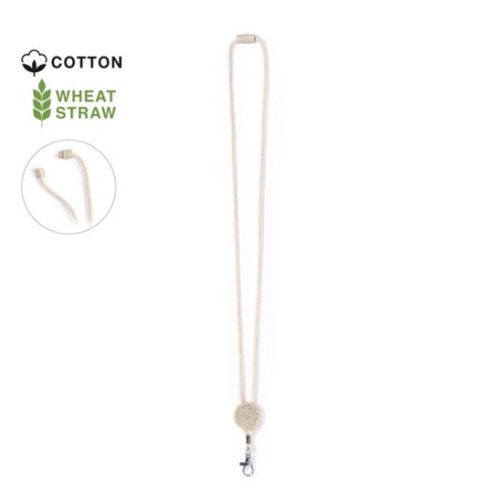 Lanyard Éco-responsable Personnalisé - Denain Matières : coton