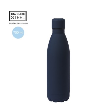 Gourde Personnalisée Publicitaire Bidon Jenings Matières : caoutchouc Couleurs : bleu marine objet promotionnel éco-responsable