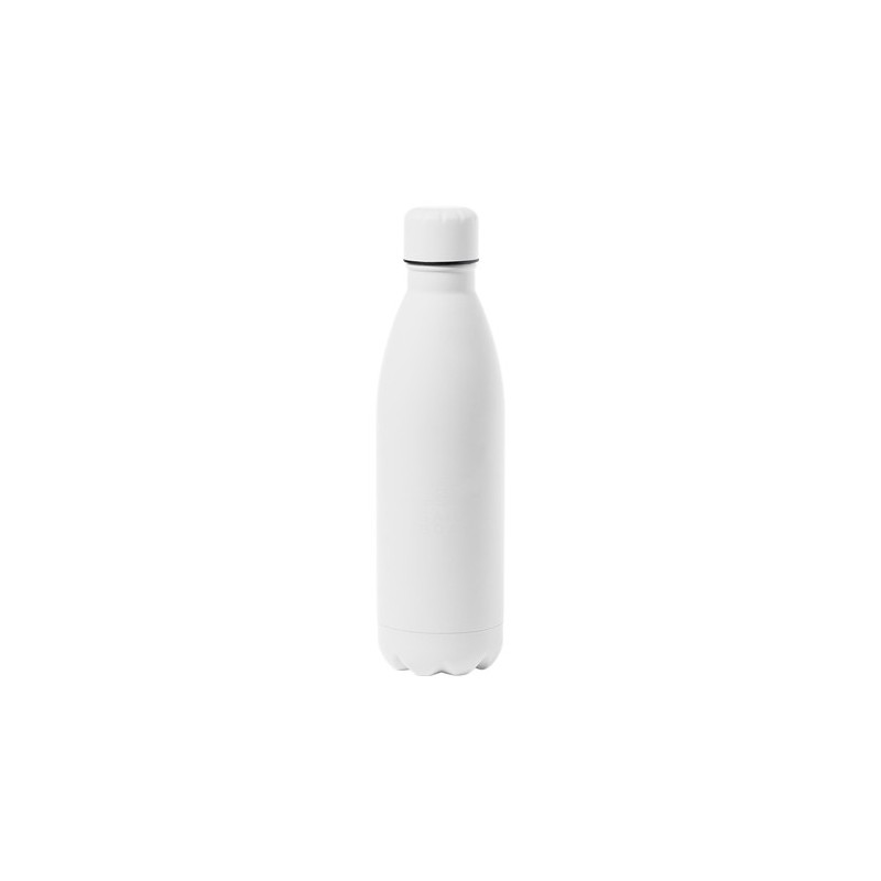 Gourde Personnalisée Publicitaire Bidon Jenings Matières : caoutchouc Couleurs : blanc personnalisable avec votre logo