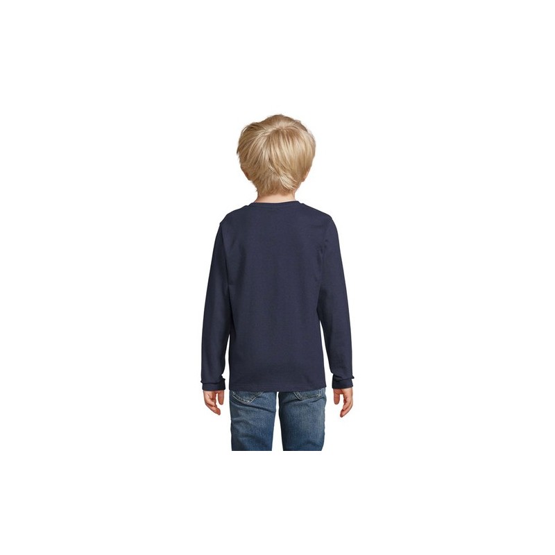 T-shirt Éco-responsable et Confortable 190g pour Enfant - IMPERIAL LSL Taille textile : XL Couleurs : french navy impression hau