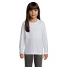 T-shirt Éco-responsable et Confortable 190g pour Enfant - IMPERIAL LSL Taille textile : XL Couleurs : blanc marquage couleur écl