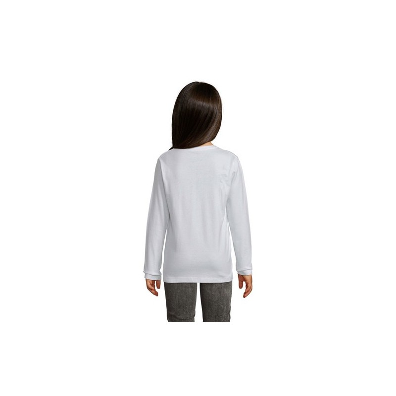 T-shirt Éco-responsable et Confortable 190g pour Enfant - IMPERIAL LSL Taille textile : XL Couleurs : blanc cadeau affaires élég