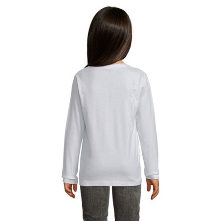 T-shirt Éco-responsable et Confortable 190g pour Enfant - IMPERIAL LSL Taille textile : XL Couleurs : blanc cadeau affaires élég