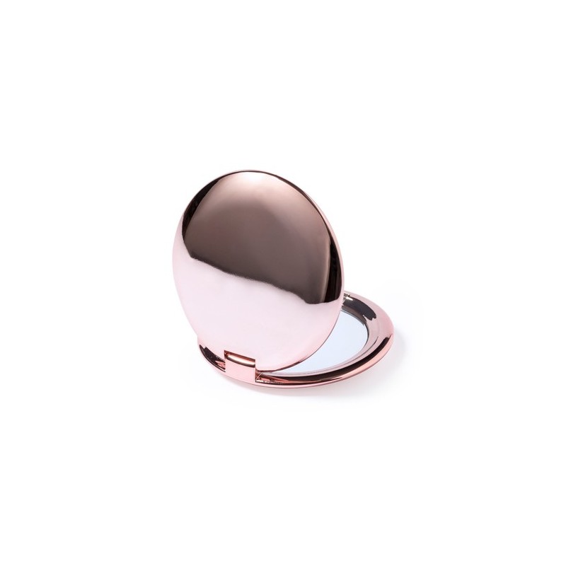 Miroir de poche élégant et personnalisé bien-être Busey pas cher Couleurs : rose marquage couleur éclatante