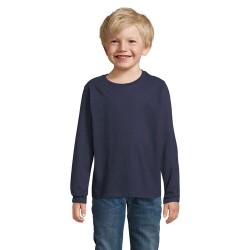 T-shirt Éco-responsable et Confortable 190g pour Enfant - IMPERIAL LSL Taille textile : XXL Couleurs : french navy impression ha