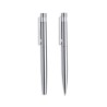 Set de Stylo et Roller Éco-responsable Personnalisé Kaylax Couleurs : argenté Matières : acier inoxydable recyclé