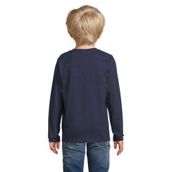 T-shirt Éco-responsable et Confortable 190g pour Enfant - IMPERIAL LSL Taille textile : XXL Couleurs : french navy objet promo p