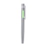 Set de Stylo et Roller Éco-responsable Personnalisé Kaylax Couleurs : argenté Matières : acier inoxydable recyclé impression log