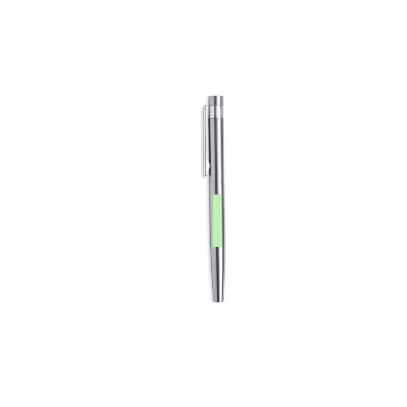 Set de Stylo et Roller Éco-responsable Personnalisé Kaylax Couleurs : argenté Matières : acier inoxydable recyclé objet publicit