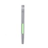 Set de Stylo et Roller Éco-responsable Personnalisé Kaylax Couleurs : argenté Matières : acier inoxydable recyclé goodies person