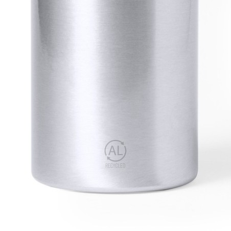 Bidon Éco-responsable Personnalisable Gourde Seirex Matières : aluminium recyclé  Couleurs : argenté objet promotionnel éco-resp