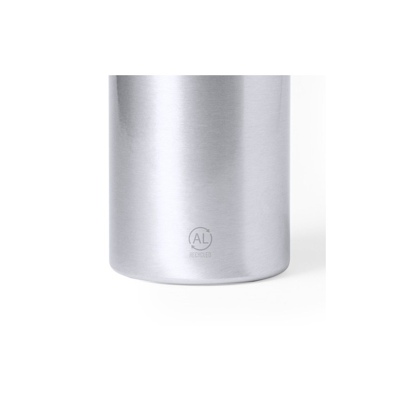 Bidon Éco-responsable Personnalisable Gourde Seirex Matières : aluminium recyclé  Couleurs : noir livraison express 24h 48h