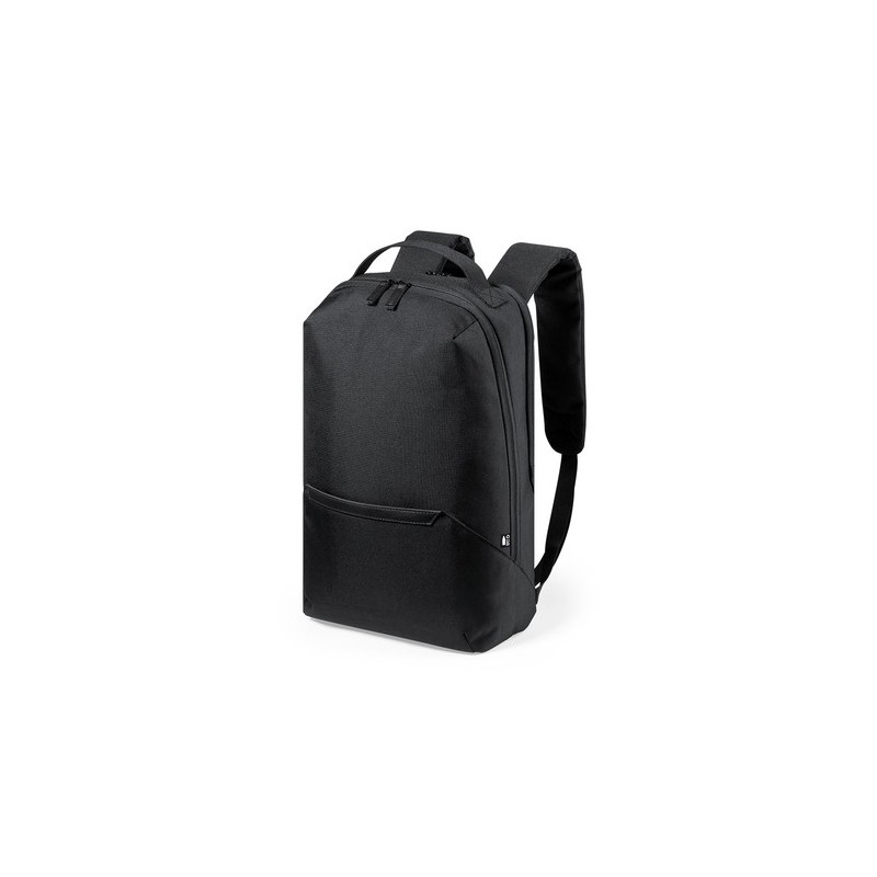 Sac à Dos Personnalisé Pratique et Durable Elanis Couleurs : noir Matières : polyester recyclé