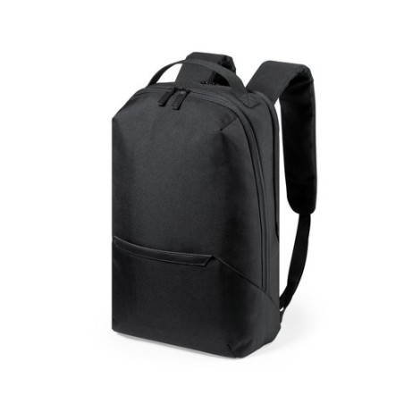 Sac à Dos Personnalisé Pratique et Durable Elanis Couleurs : noir Matières : polyester recyclé cadeau collaborateur premium