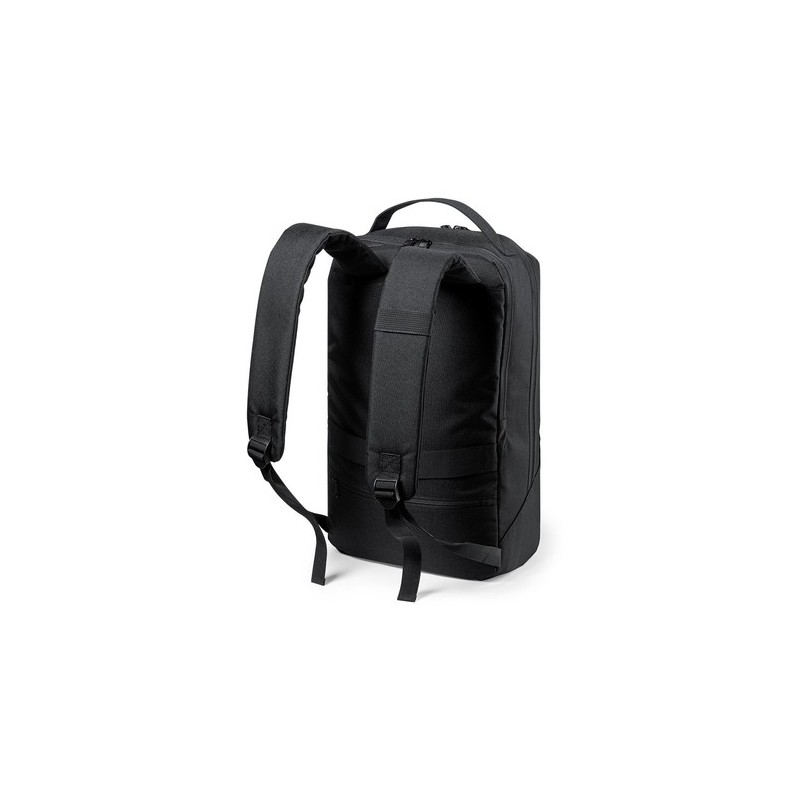 Sac à Dos Personnalisé Pratique et Durable Elanis Couleurs : noir Matières : polyester recyclé accessoire événementiel unique