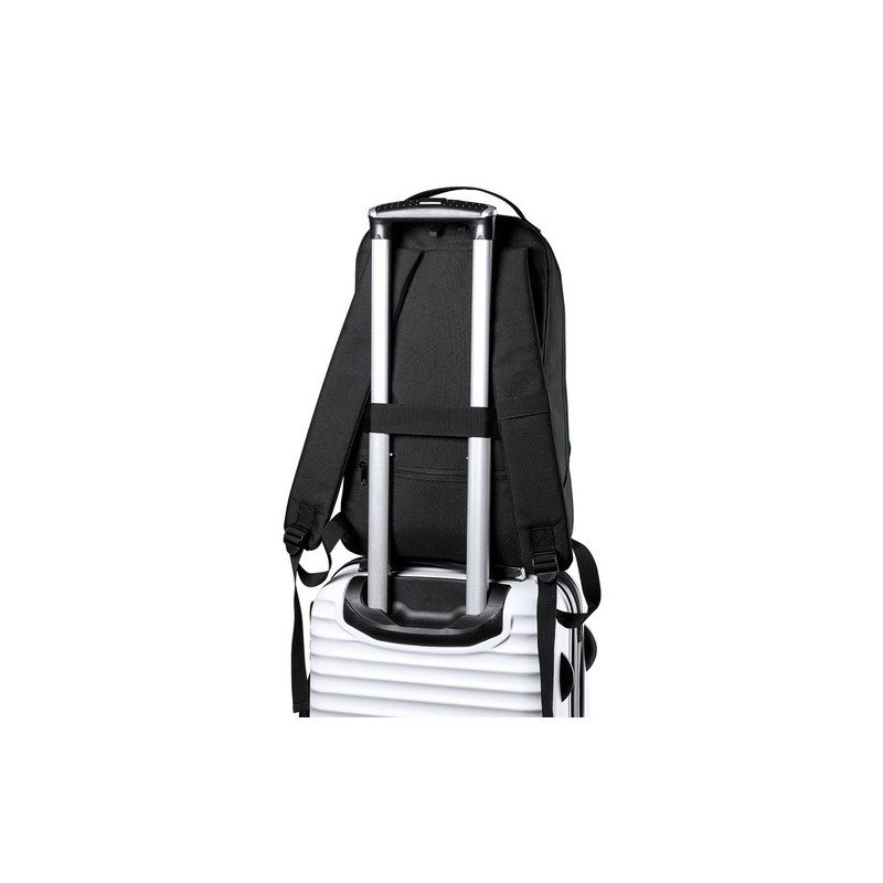 Sac à Dos Personnalisé Pratique et Durable Elanis Couleurs : noir Matières : polyester recyclé cadeau affaires élégant